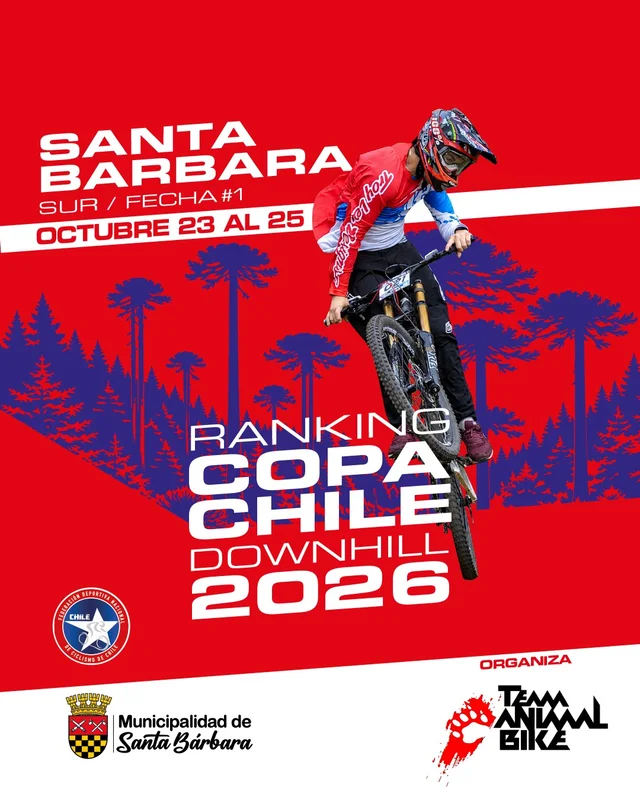Ranking Copa Chile Downhill #1 Zona Sur 2026