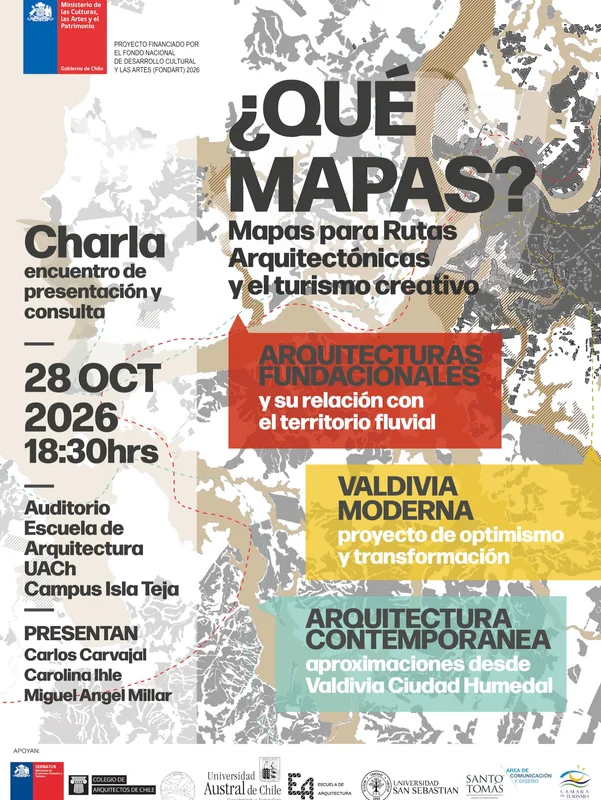 Mapas para Rutas Arquitectónicas: Narrando un territorio desde una selección de obras y lugares