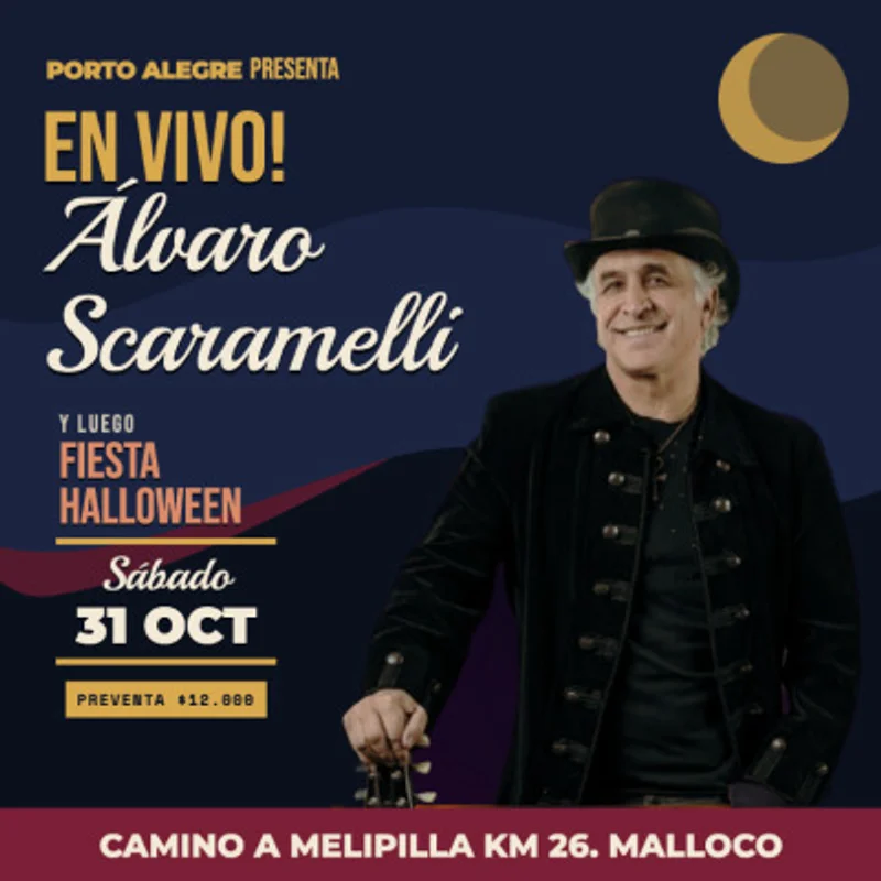 Fiesta Halloween + Álvaro Scaramelli En Vivo
