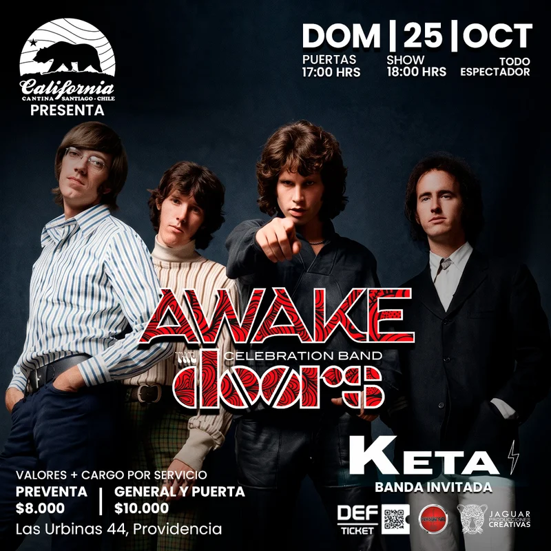 Awake tributo a The Doors – Bar California Cantina