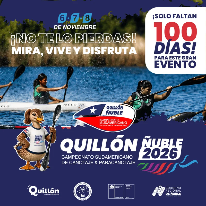 Campeonato Sudamericano De Canotaje Y Paracanotaje Quillón 2026