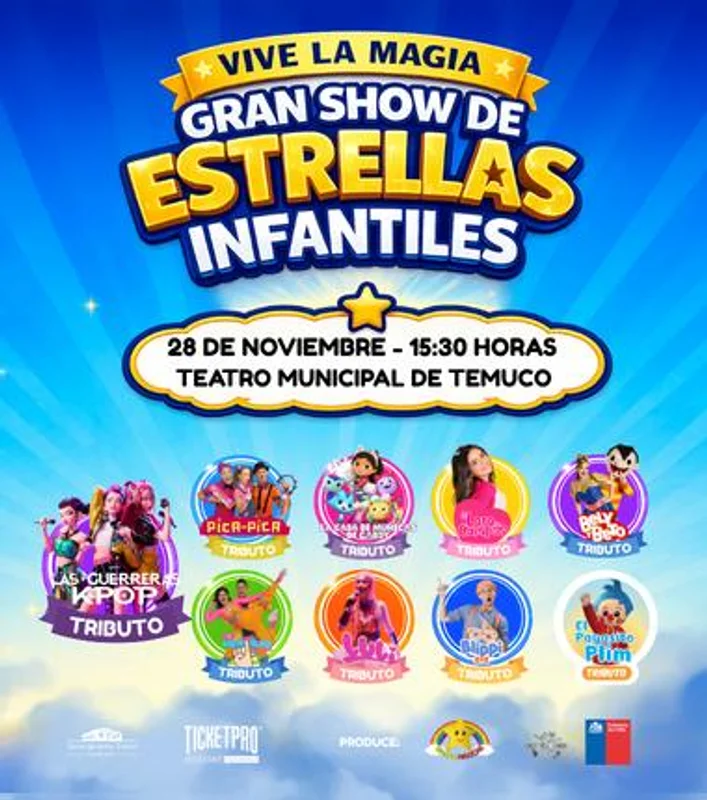 Vive La Magia Gran Show De Estrellas Infantles - Temuco