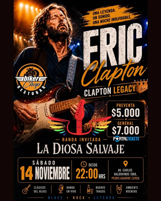Tributo A Eric Clapton En Biker Chop
