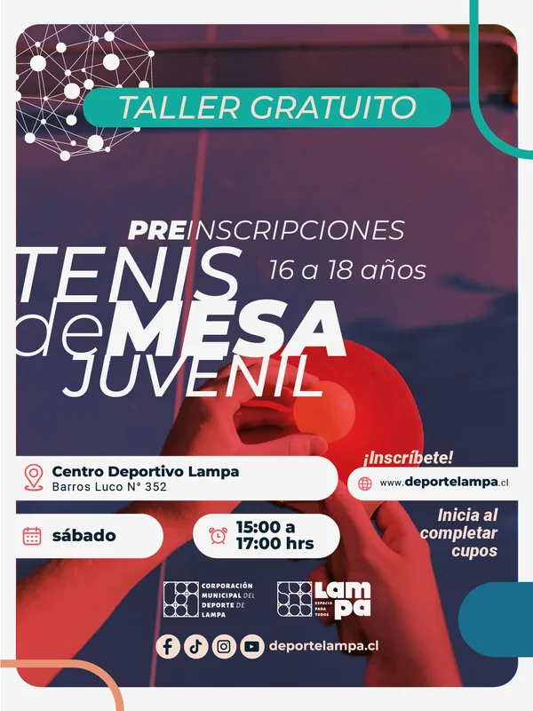 Taller de Tenis de Mesa - Centro Deportivo