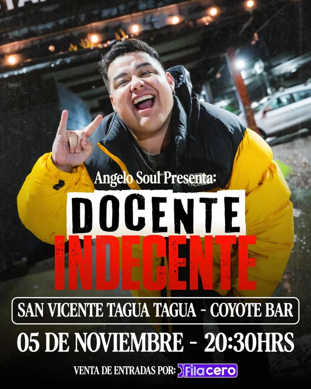 Docente Indecente - Angelo Soul en Coyote Bar