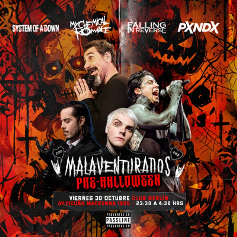 Malaventurados Pre Halloween , Viernes 30 Octubre , Club Berlín