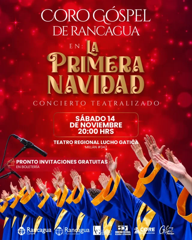 Coro góspel de Rancagua presenta concierto teatralizado "La primera navidad" en el teatro regional Lucho Gatica