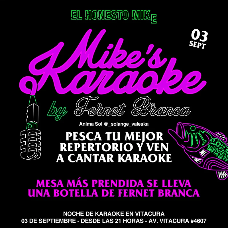 Mike's Karaoke : Noche de Karaoke en Vitacura by Fernet Branca