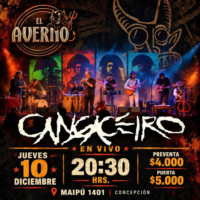 Cangaceiro en vivo: fusión afro latina en El Averno