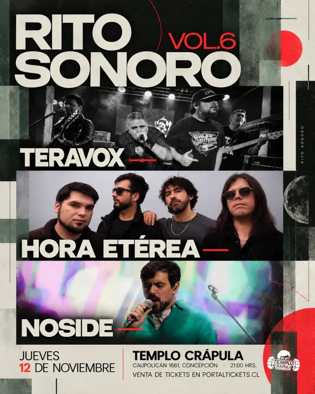 Rito Sonoro Vol.6 Con Teravox + Hora Hetérea + Noside En Templo Crápula, Concepción