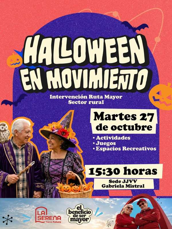 Halloween en Movimiento Intervención Ruta Mayor Sector Rural