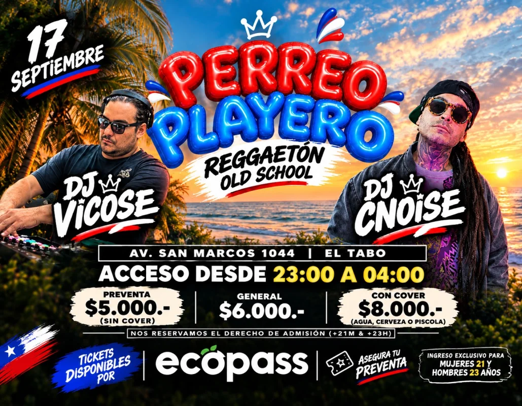 Perreo Playero - Reggaeton Old - Jueves 17 De Septiembre - 2do Piso Jonas Café - El Tabo