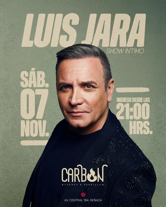 LUIS JARA show íntimo / Sábado 07 de Noviembre