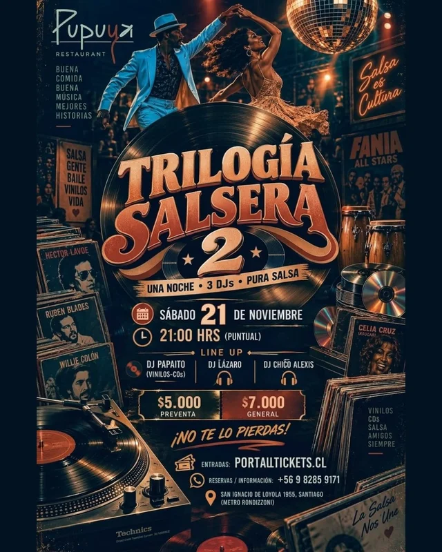 Trilogía Salsera 2 En Pupuya Restaurant