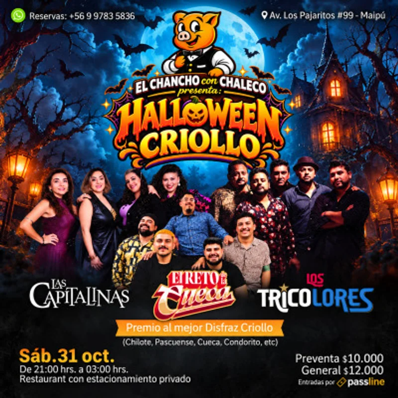 🎃🇨🇱 ¡Halloween Se Baila A La Chilena En El Chancho! 🇨🇱🎃