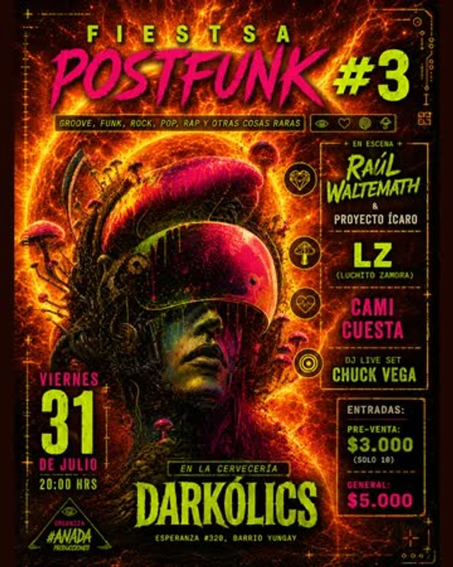 Fiesta Postfunk #3 - En Cervecería Darkolics, Barrio Yungay