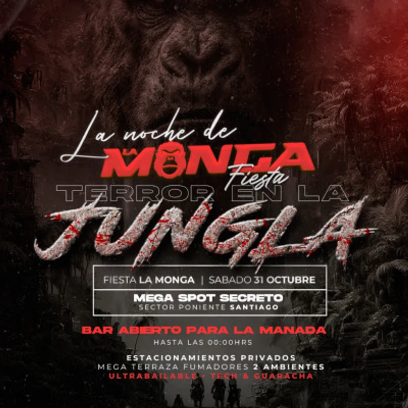 La noche de la MONGA 🦍: Terror en la JUNGLA 🍃 / mega spot secreto - BAR ABIERTO 🥃
