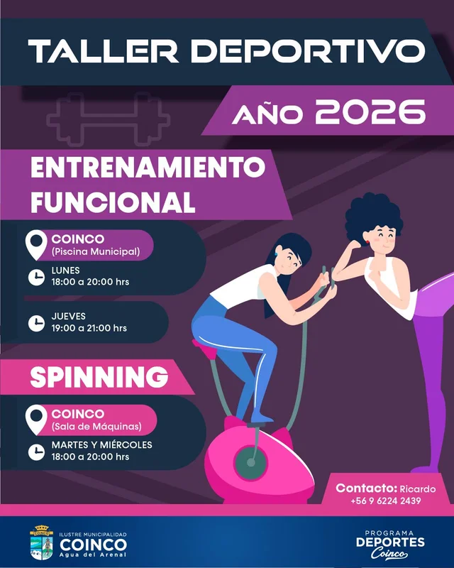 Taller se Spinning y Entrenamiento Funcional