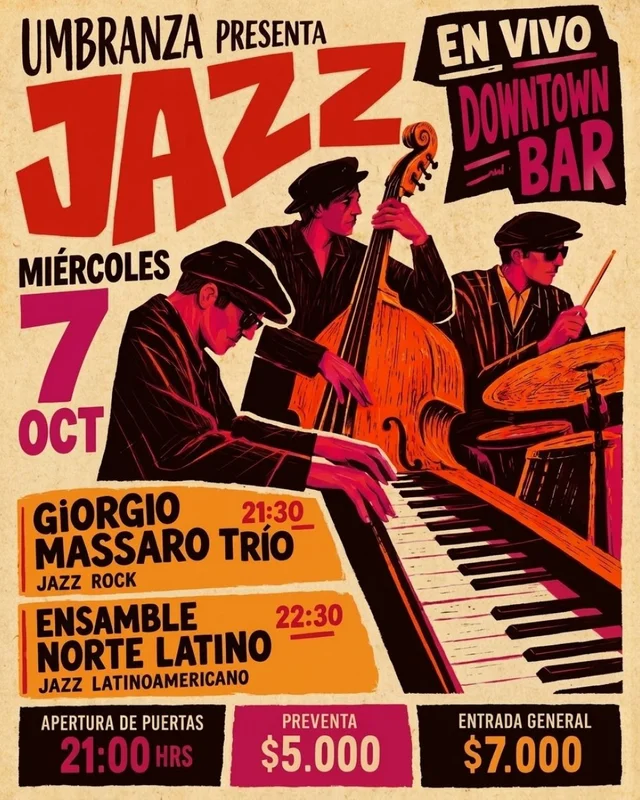 Jazz En Vivo En Downtown Bar, Iquique