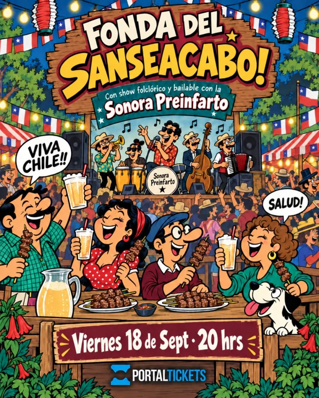 La Fonda Del Sanseacabó! Con La Sonora Preinfarto, Temuco