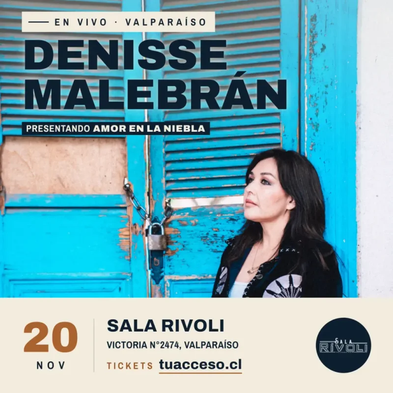 Denisse Malebrán en Valparaiso