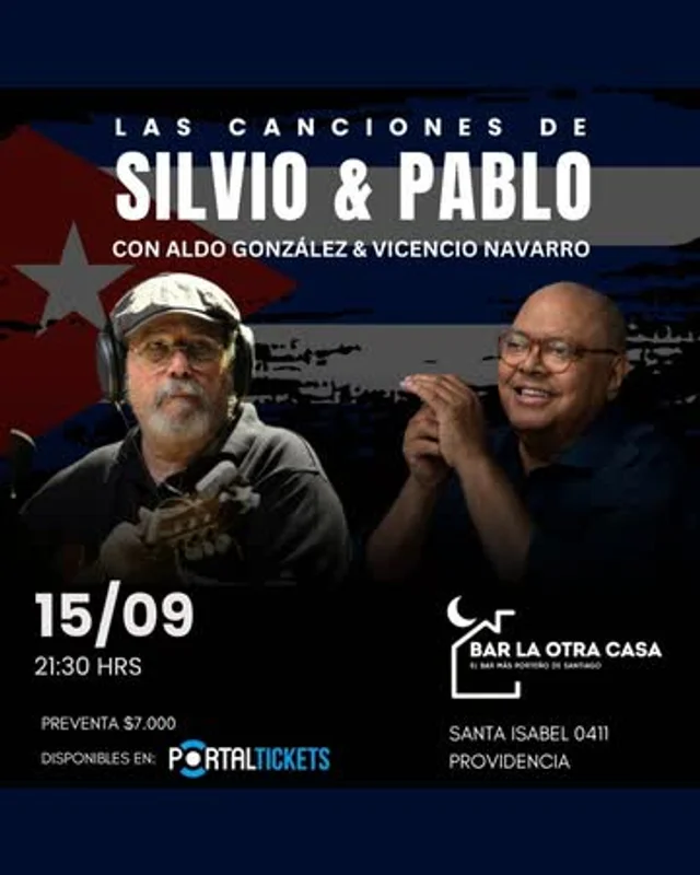 Tributo A Silvio & Pablo: Con Aldo + Vicencio En Bar La Otra Casa