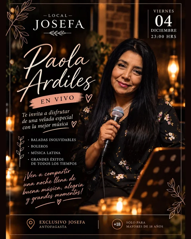 Show En Vivo! Paola Ardiles - Pub Josefa