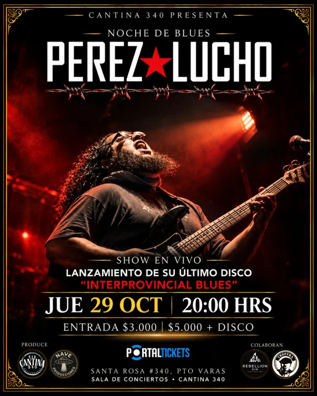 Noche De Blues Con Perez Lucho En Cantina 340, Puerto Varas