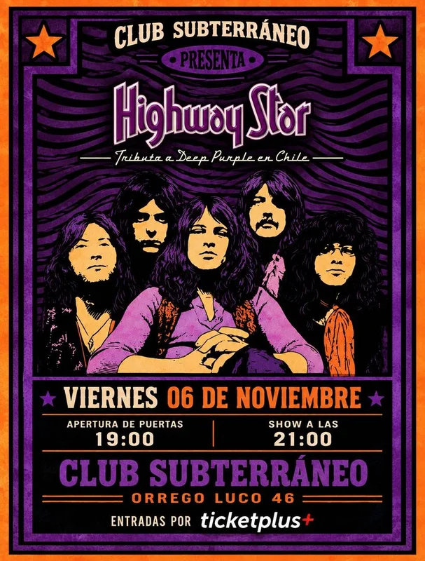 HIGHWAY STAR ★ VIERNES 06 NOVIEMBRE ★ Club Subterráneo