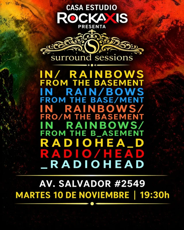 Surround Sessions: Radiohead Live From The Basement En Casa Estudio Rockaxis