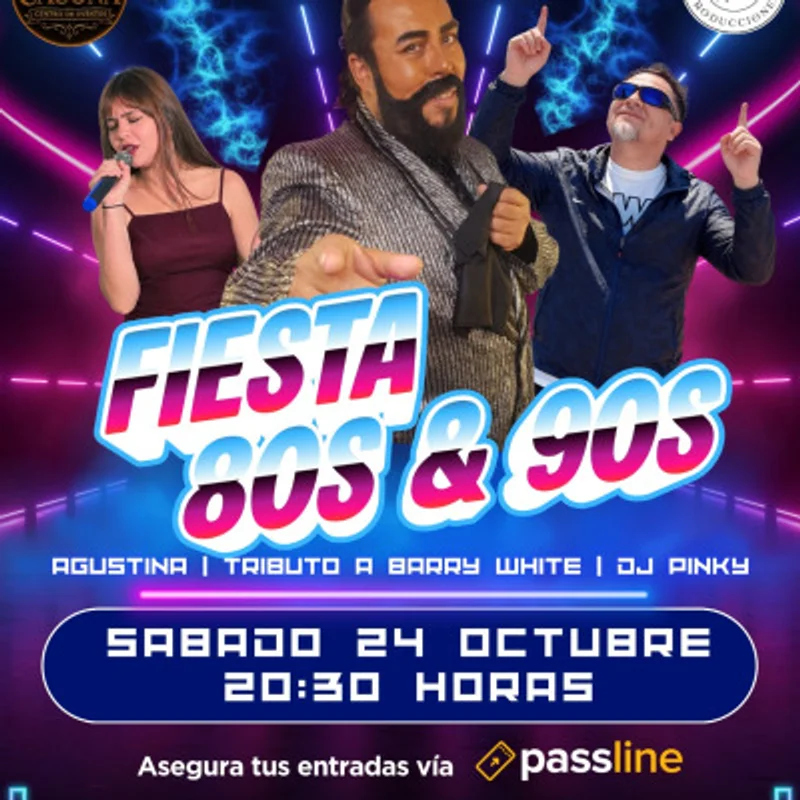 Fiesta 80 y 90, tributo a Barry White y DJ pinky