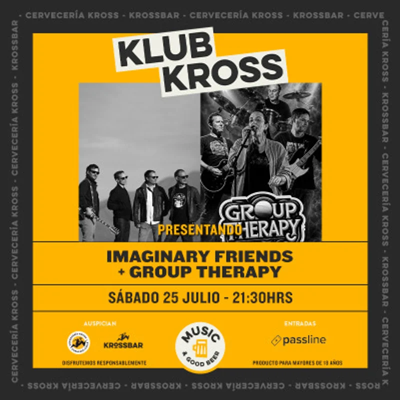 Imaginary Friends + Group Therapy En Klub Kross
