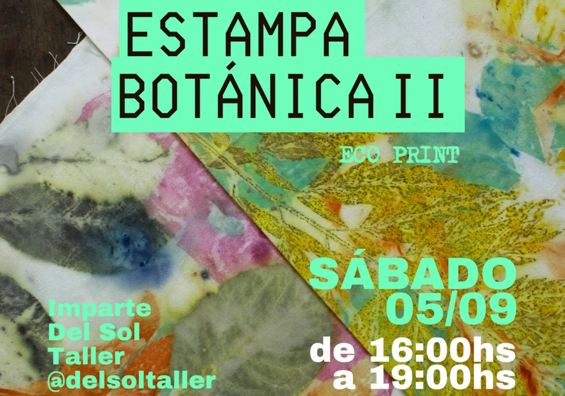 Estampa Botánica - Eco Print segunda edición por Del Sol Taller