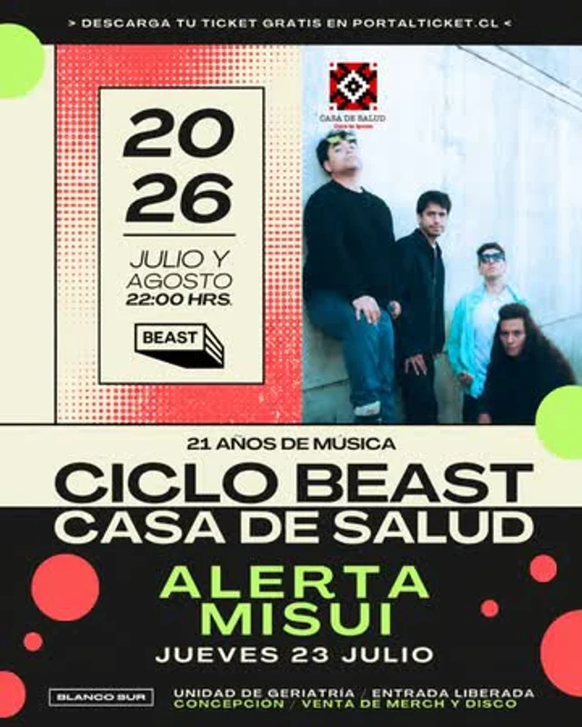 Alerta Misui Ciclo Beast Discos Casa De Salud, Concepción