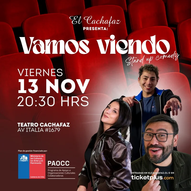 Show de Stand up-Vamos viendo-Viernes 13 Noviembre 20:30hrs