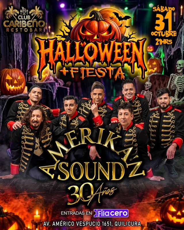 Halloween + Fiesta: Amerikan Sound 30 Años en Club Caribeño