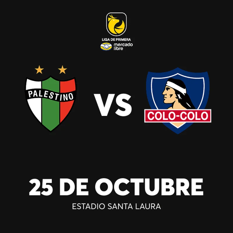 Club Deportivo Palestino vs Colo Colo - Liga de Primera Mercado Libre