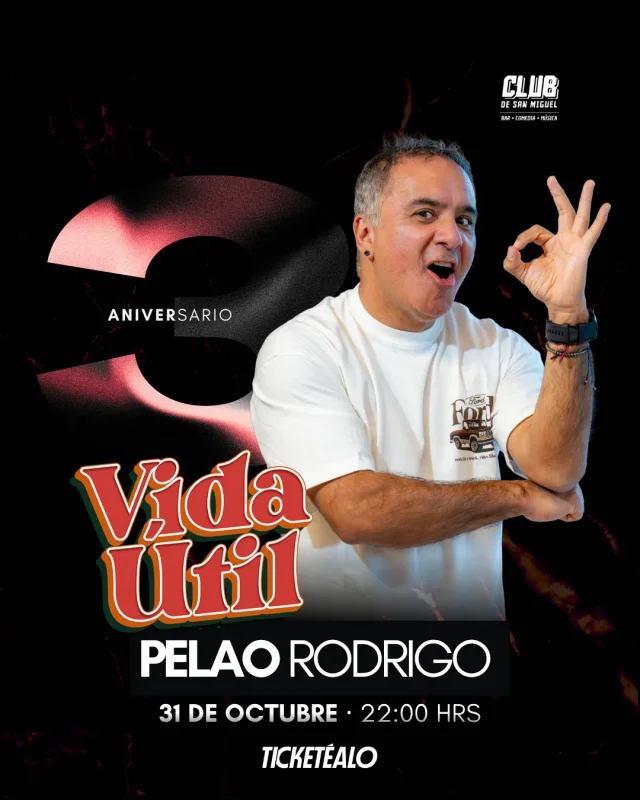 Pelao Rodrigo En El Club De San Miguel 31 De Octubre 22:00 Hrs