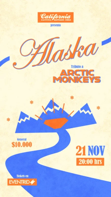 Alaska Tributo a Arctic Monkeys en California Cantina 21 de noviembre 2026