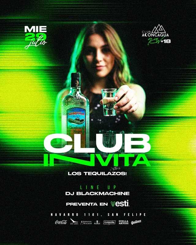 MIE29 CLUB INVITA | SHOTS DE TEQUILA PARA TODOS! | Miércoles UNIVERSITARIOS!