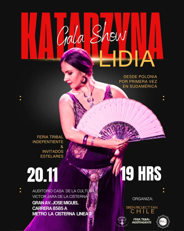 Katarzyna Lidia En Chile, Gala Show En Auditorio Casa De La Cultura Victor Jara