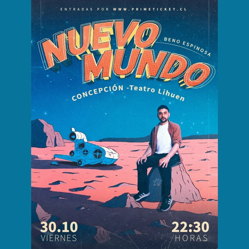 Beno Espinosa presenta "nuevo mundo" en Teatro Lihuén