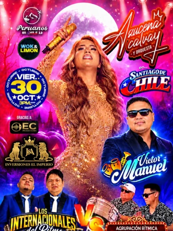 Azucena Calvay En Vivo( Larga Duración 4 Horas)  – Día De La Canción Criolla En Santiago De Chile 🇵🇪✨