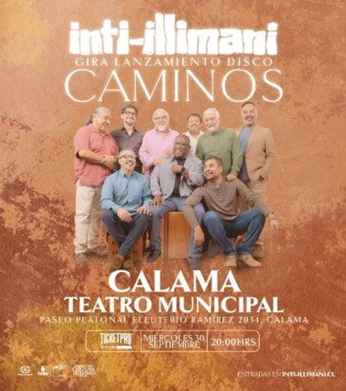 Inti-Illimani Gira Lanzamiento Disco Caminos - Calama.