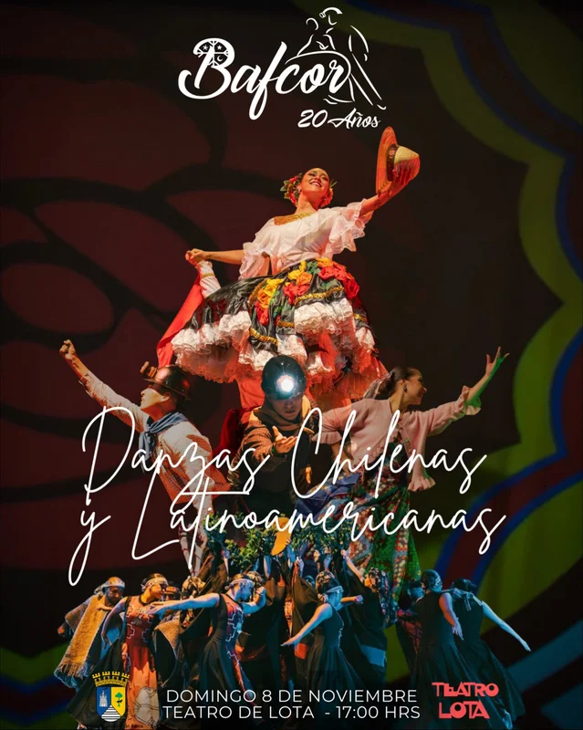 Bafcor Chile celebra 20 años de Danza y Folclor en Teatro de Lota
