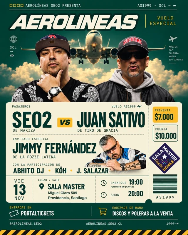 Aerolineas: Seo2 Vs Juan Sativo En Sala Master