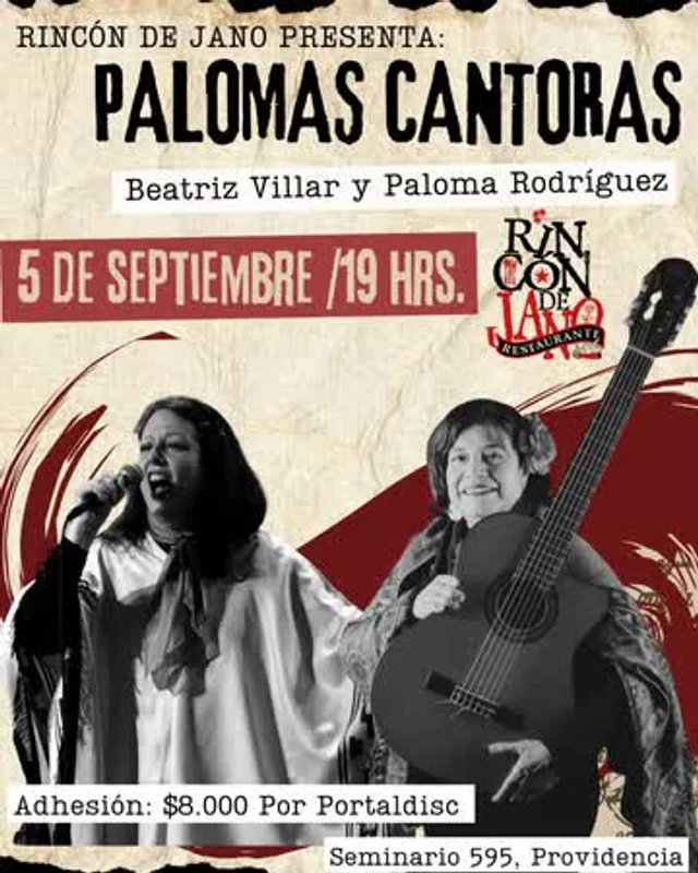 Palomas Cantoras: Beatriz Villar + Paloma Rodríguez En Rincón De Jano