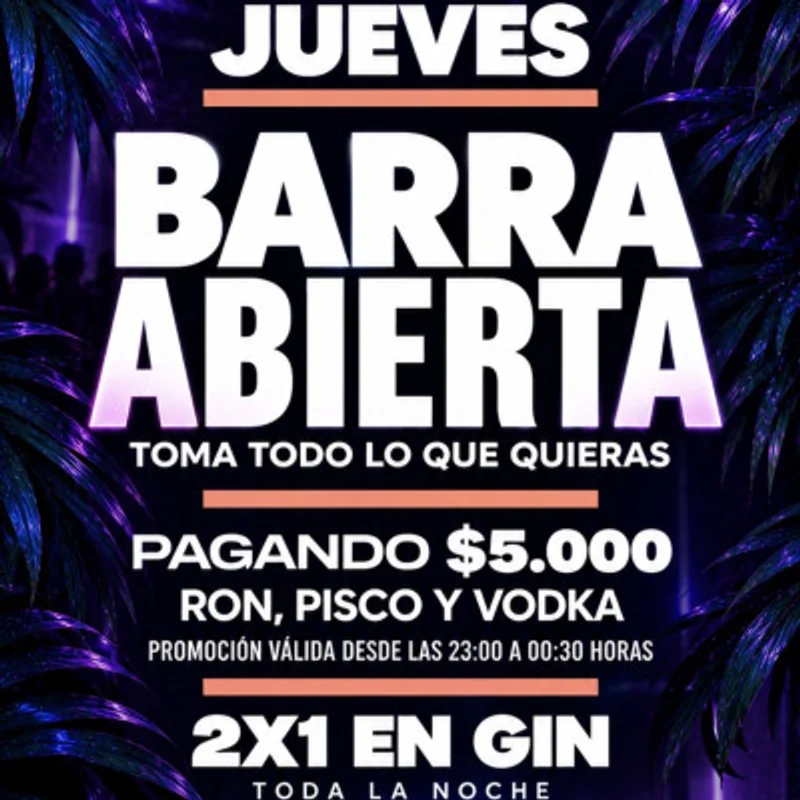 Jueves - Barra Libre