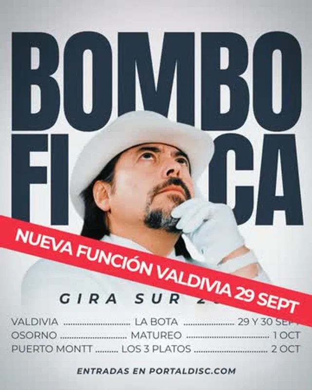 Bombo Fica En La Bota Cervecera, Valdivia - 21 Hrs