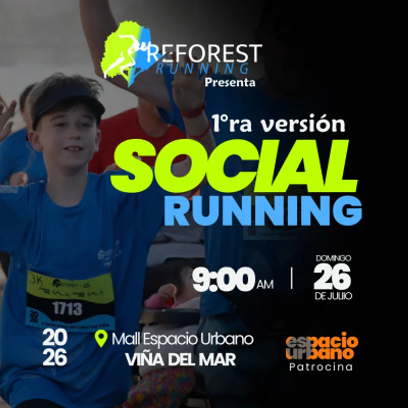 1° versión del Social Running de Reforest Running Viña del Mar